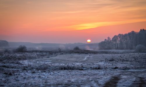 морозное утро