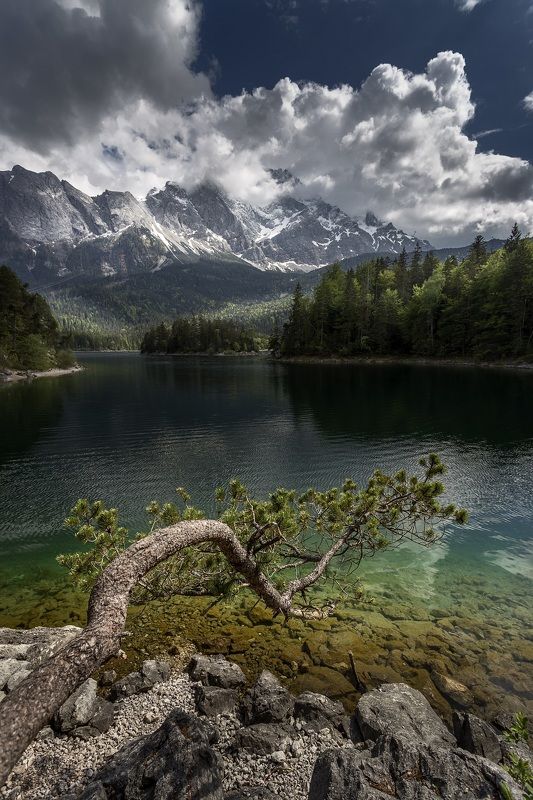 озеро, лето, облака, Айбзее ******* фото превью