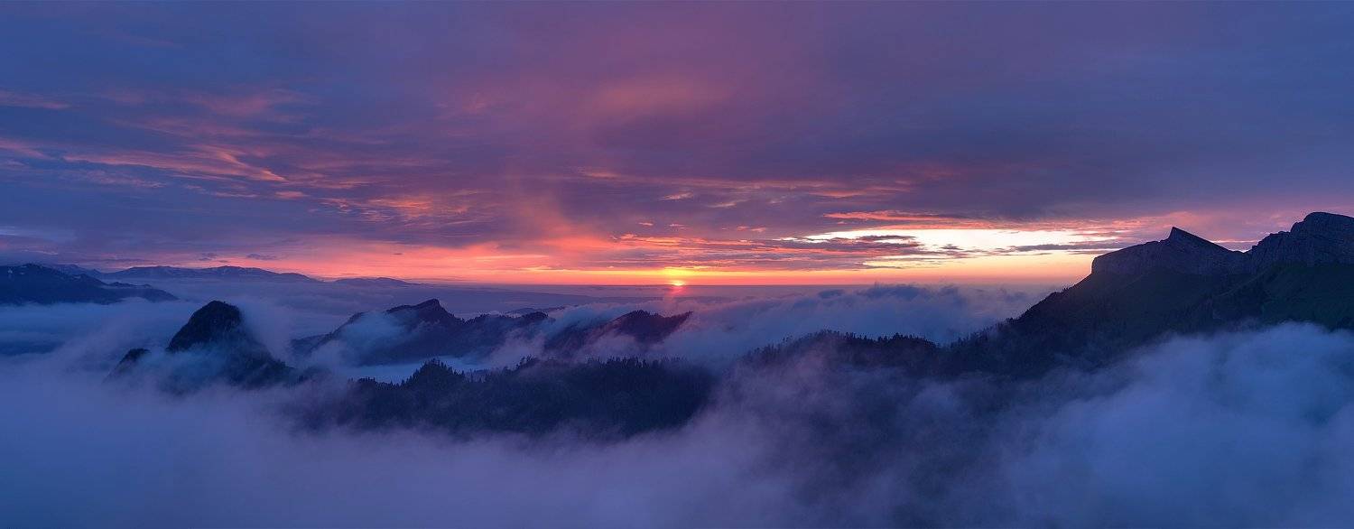 #закат #туман #облака , Антон Корнеев