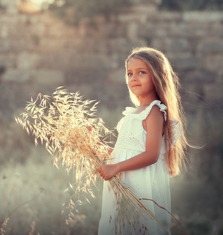 волшебный свет, закат, златовласка, sunset, white dress, sunlight, beautiful light Goldilocks фото превью
