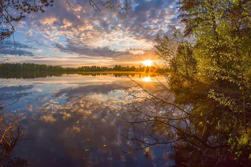 про скромный деревенский рассвет фото превью