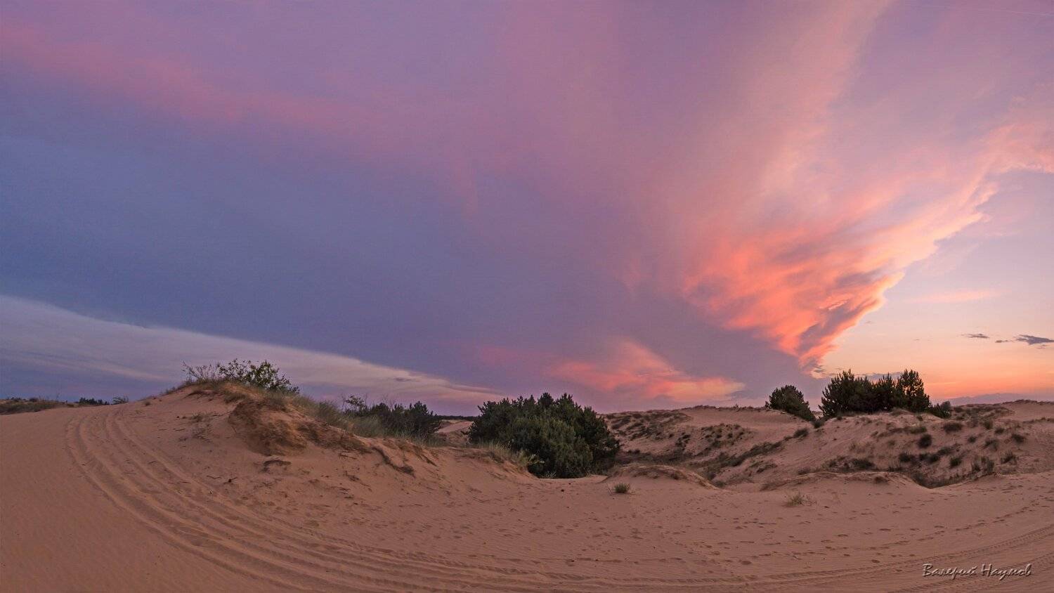 вечер, июнь, закат, небо, облака, Валерий Наумов