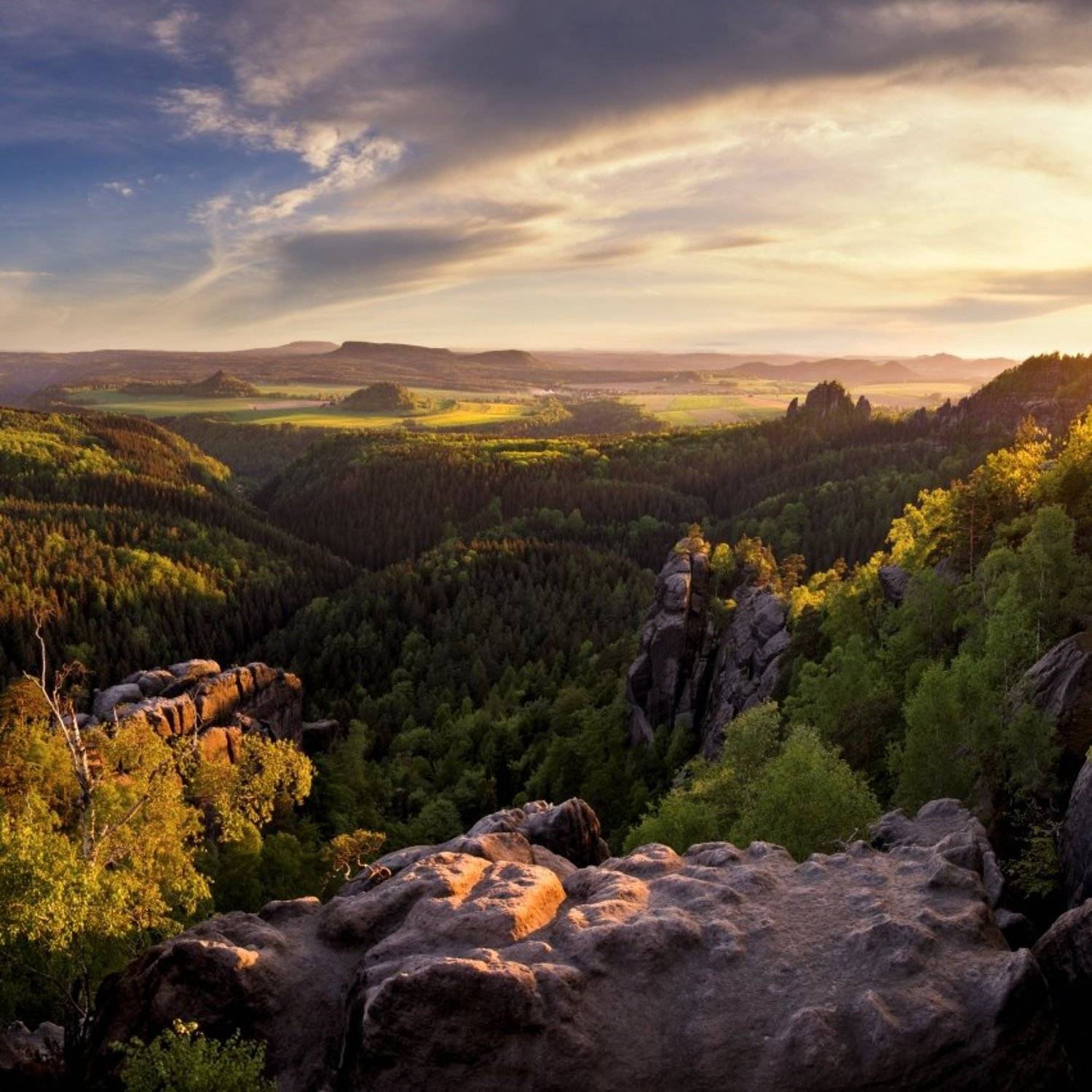 spring, saxony, saxon switzerland, landscape, Jakub M&uuml;ller