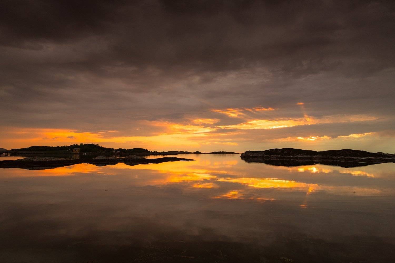 sunset, sundown, color, seascape, Arnfinn Malmedal