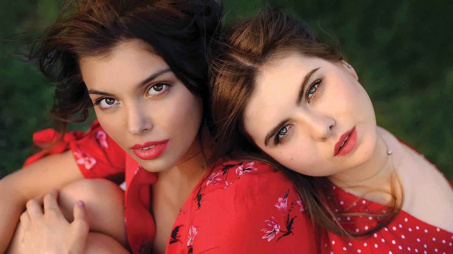 девушки, красное,глаза, Денис Лыткин