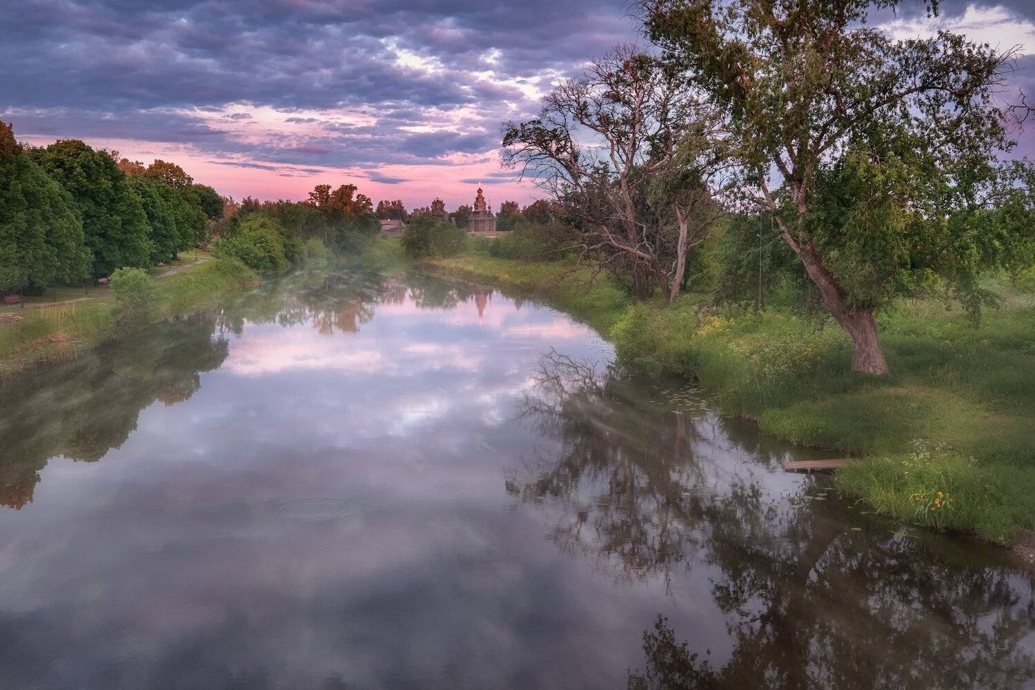 пейзаж, река, каменка, суздаль, рассвет, утро, туман, идиллия, Андрей Чиж