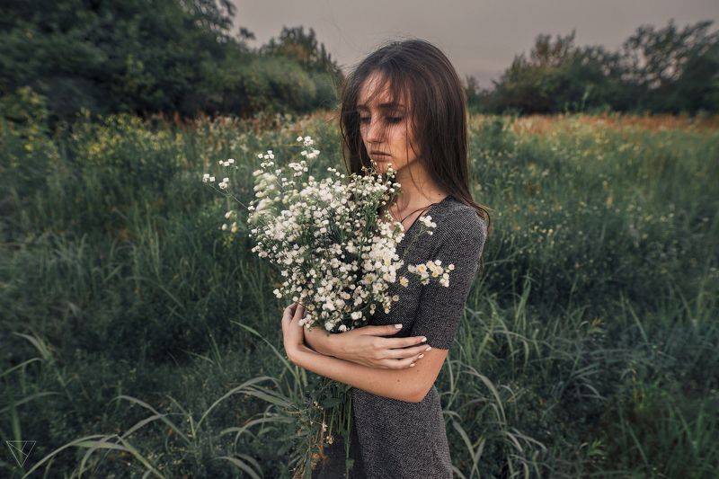 Портрет, женский портрет, девушка, взгляд, Россия  Алина фото превью