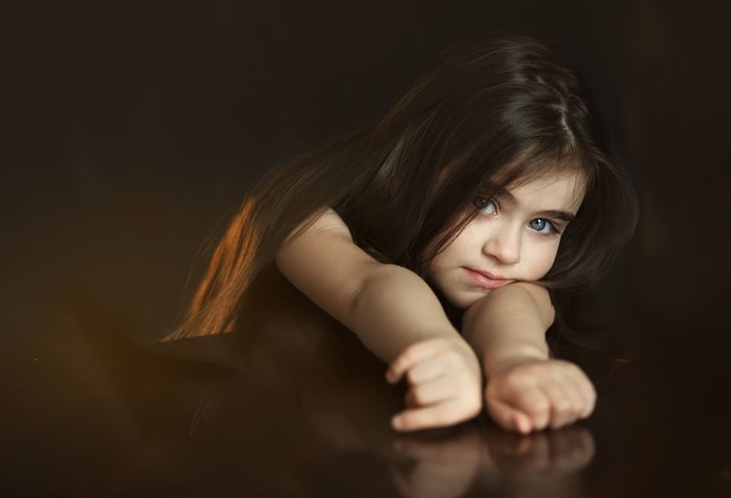 дети, скромность, портрет Скромность) фото превью