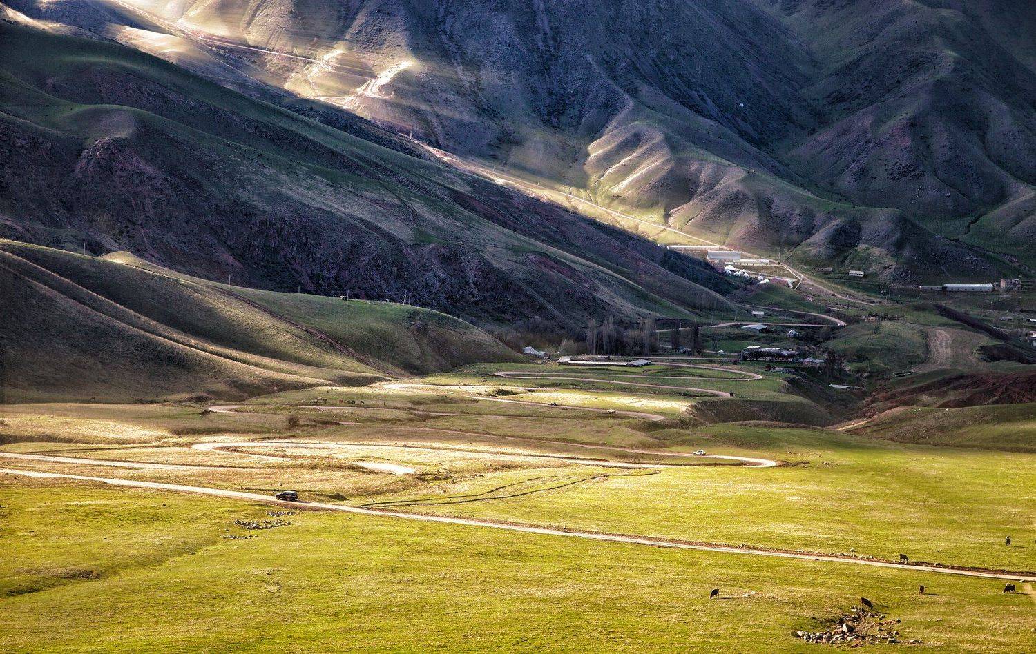 пейзаж,  природа, горы, облака, солнце, закат, лучи солнца, казахстан, величие, поле,  фотограф, алматы, фотограф алматы, landscape, the sun, nature, the mountains, awesome, amazing, kazakhstan, almaty, photographer,  sunset, beauty, , Вера Иванова