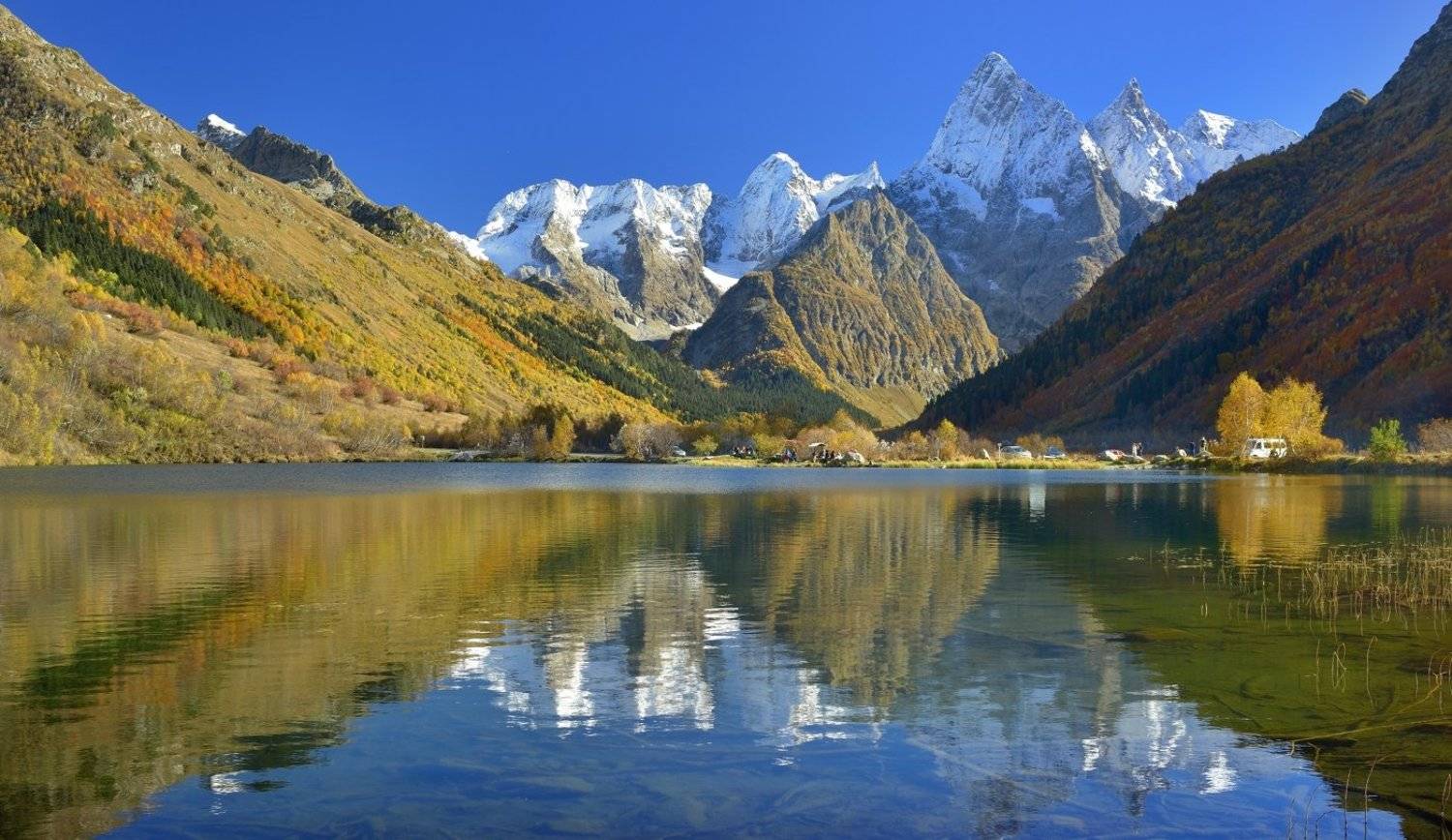 горы осень домбай клухор гоначхир озеро, Александр Жарников