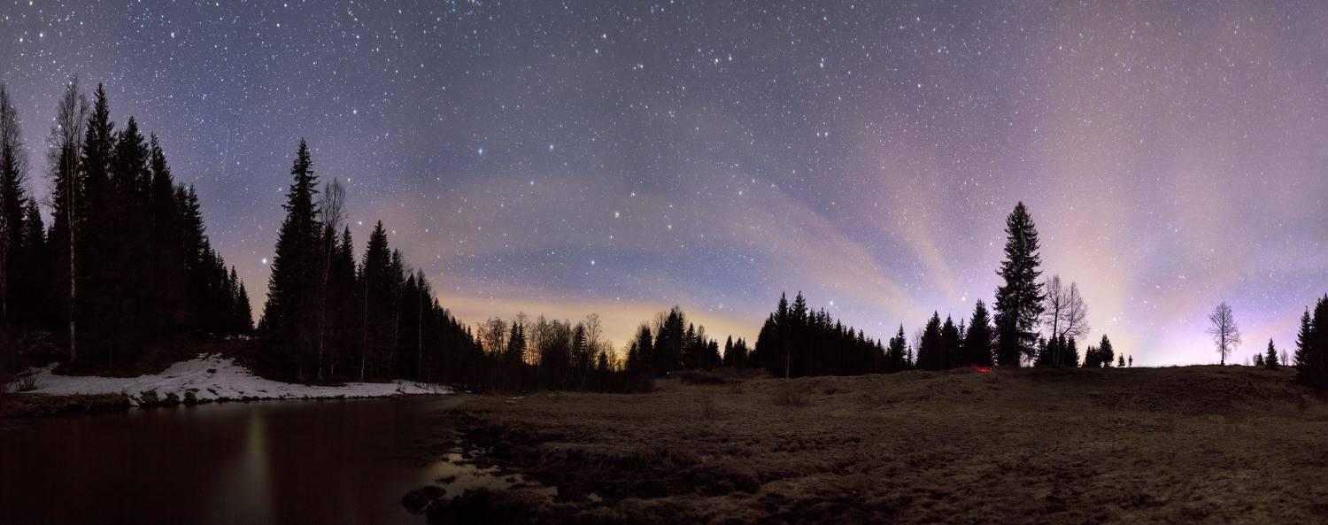 урал, пермский край, астрофото, панорама, Андрей Козлов