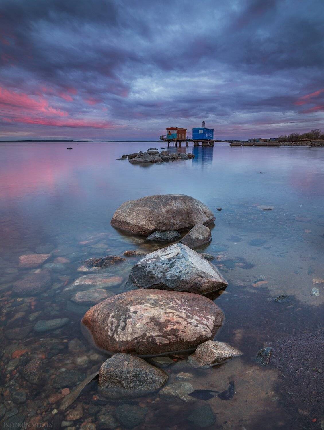 пейзаж,рассвет,закат,озеро,кольский,север,вода,отражение,весна, Виталий Истомин