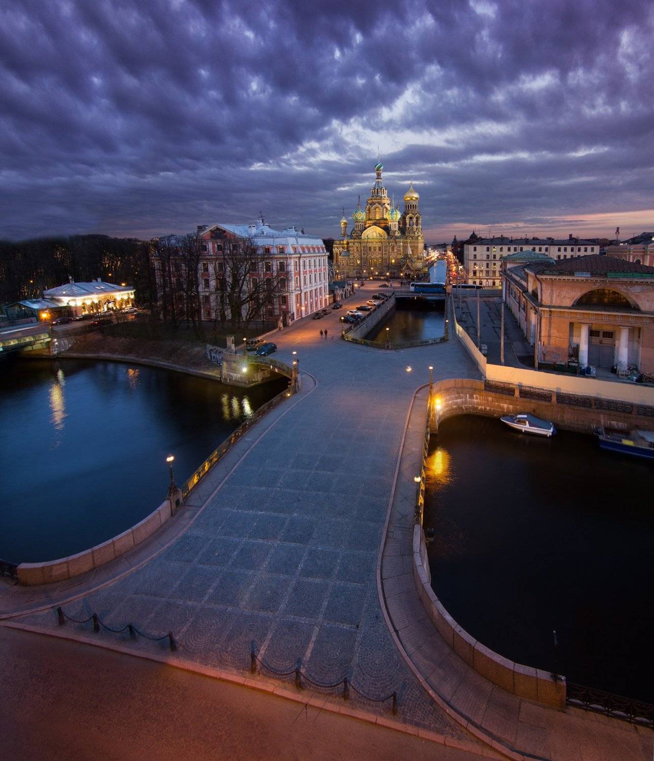 санкт-петербург, россия, церковь, закат, река, Мария Креймер