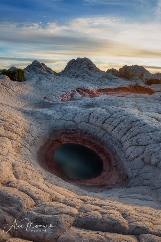 сша, пустыня, аризона, озеро, лужа, вода, абстракция, камни, скалы, вечер, утро, закат, расвет, Глаз Дракона фото превью