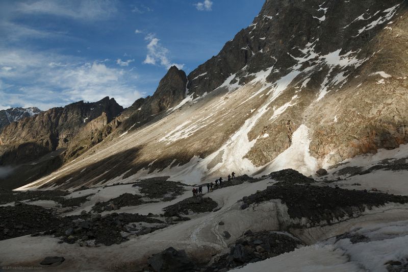 безенги, кавказ, россия, горы, природа, альпинизм Ледник Мижирги фото превью