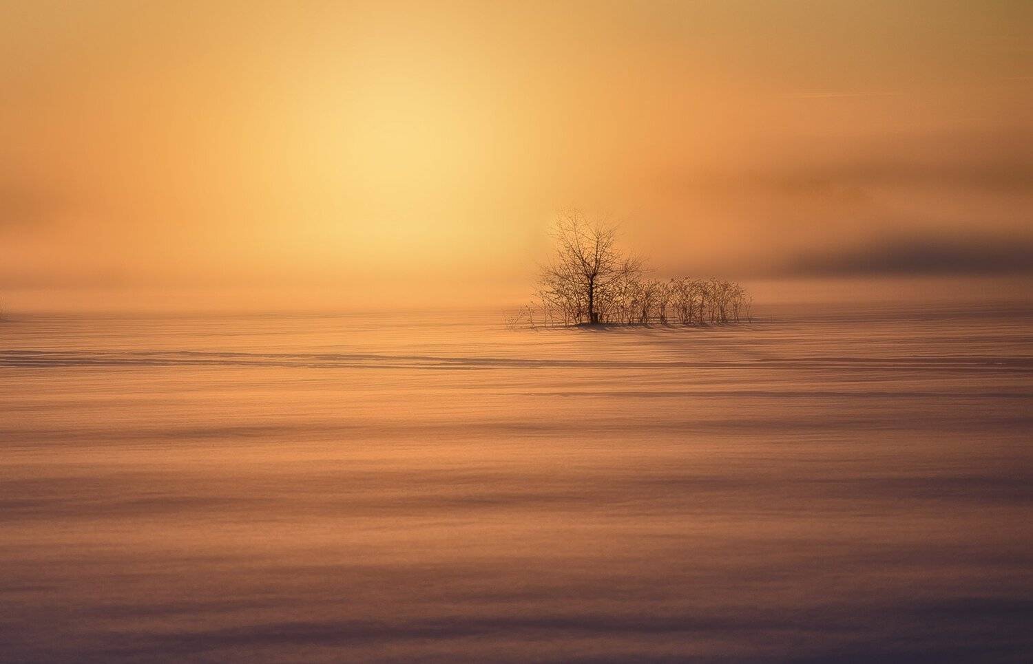 восход, зима, река, пар, Владимир Штыриков