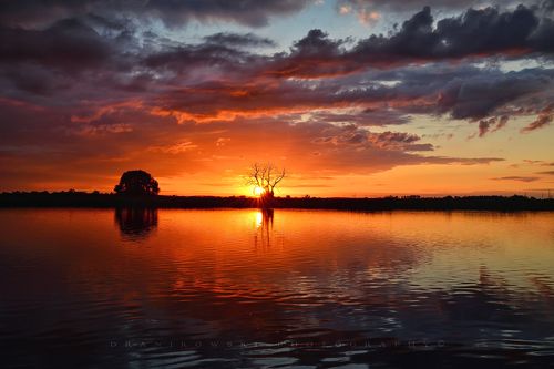 The last light on the Odra river
