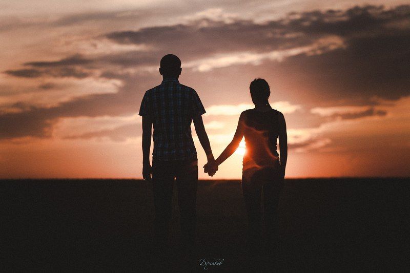 пара, фото, закат Вечность фото превью