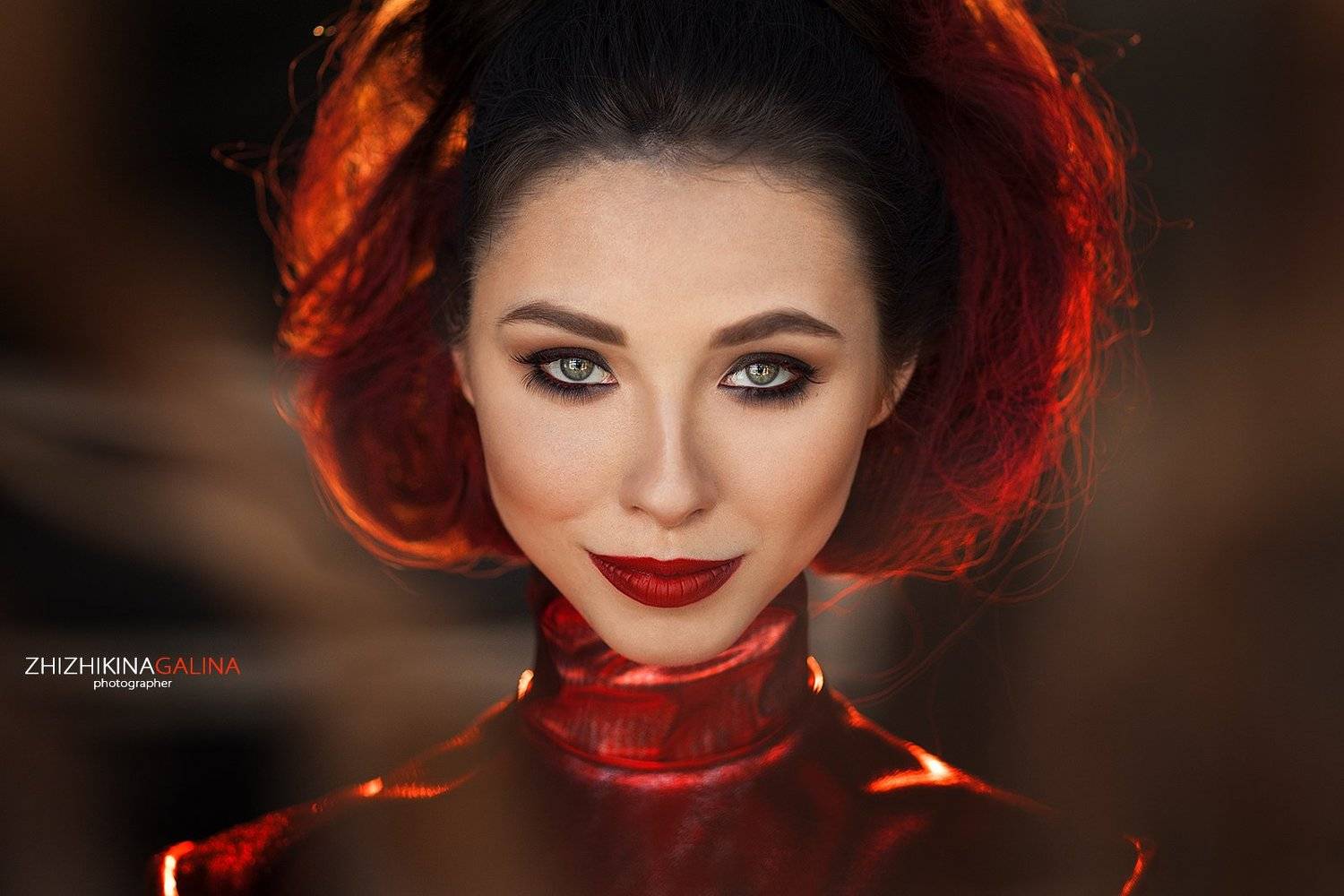 портрет, лицо, девушка, гламур, фильм, дженифер лопес, клетка, красное, помада, взгляд, лицо, фотограф, фотография, фотосессия, жанр, Галина Жижикина