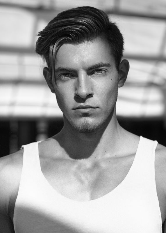black white, asen andreev, portrait, man, light , natural, fashion model Gringo фото превью