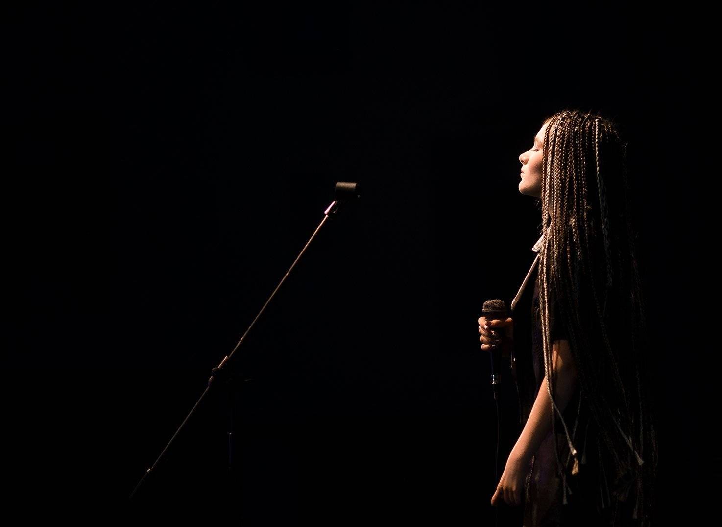 рок, сцена, микрофон, солист, певец, фестиваль,  музыка, Виктория Разина