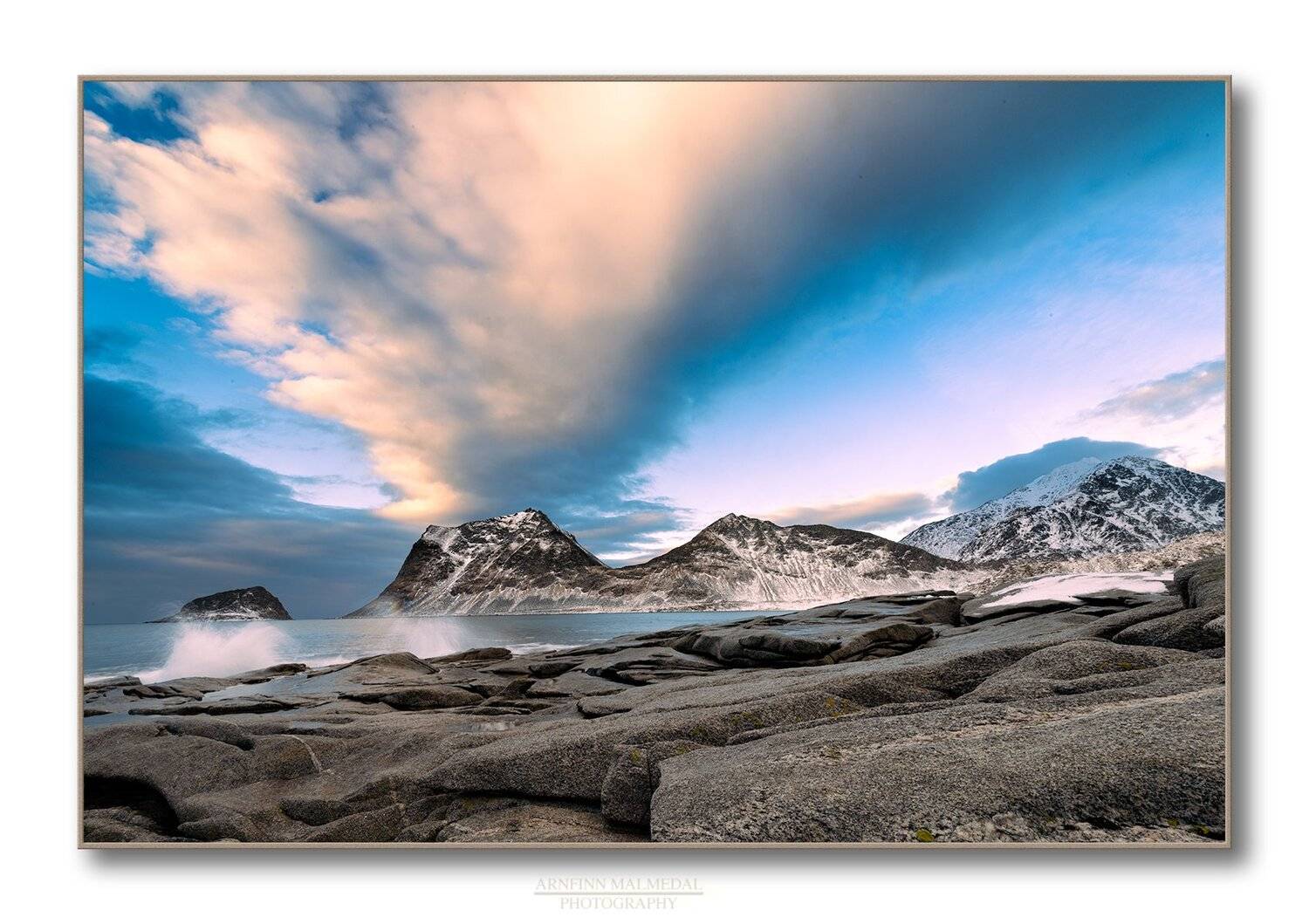 lofoten, winter, sea, water, waves, fantacy, Arnfinn Malmedal