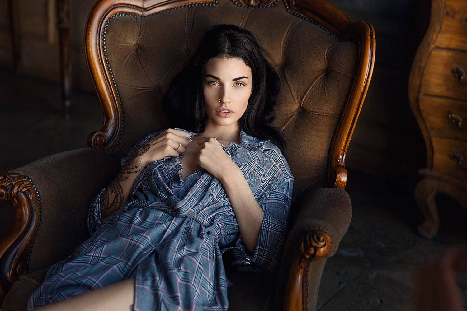 Портрет,девушка,beautiful,Model,взгляд,portrait,студия  , Бармина Анастасия