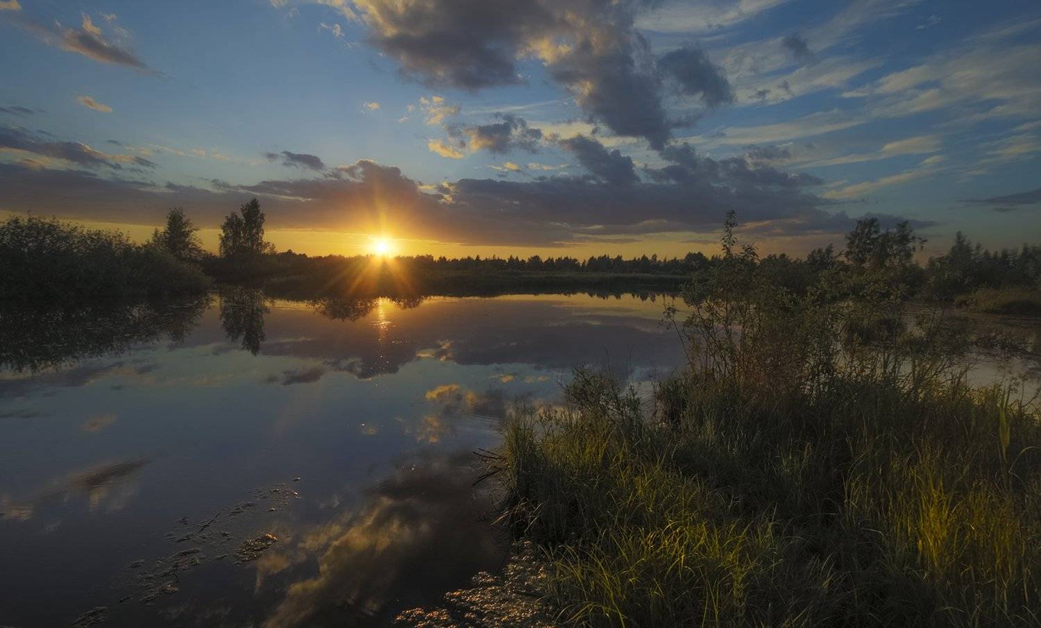 пейзаж,лето,вечер, Елена Рубинская