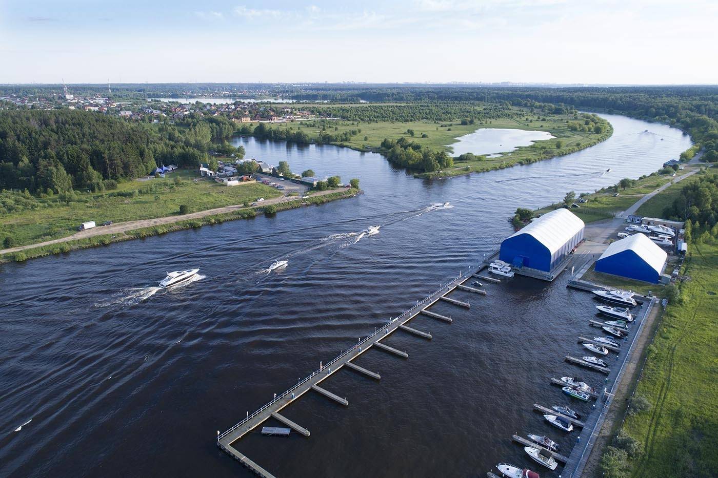 Московская область, канал им. Москвы, катера, яхта, яхтклуб, аэро, дрон, коптер, с воздуха, aerial, Борис Резванцев