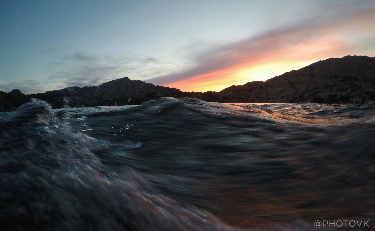 Закат, Море, Горы, Владимир Колесников