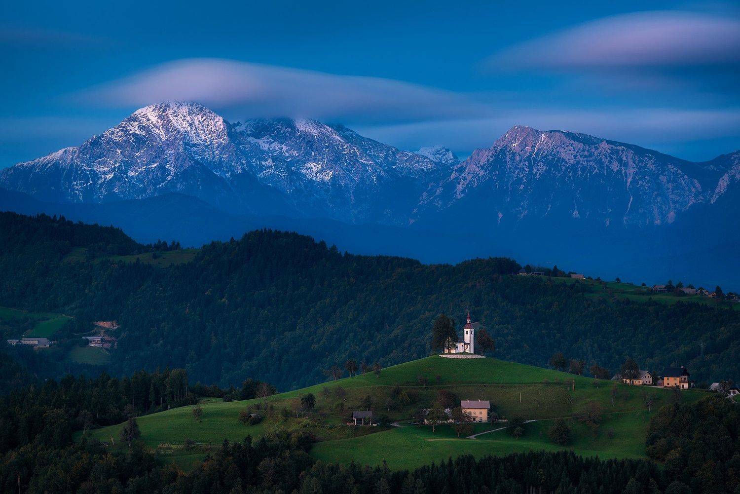 словения, ночь, вечер, slovenia, Василий Яковлев