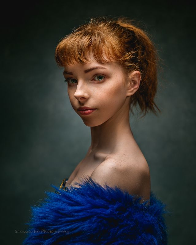 portrait, girl, young, female, redhead, dancer, ballerina, vintage Young ballerina фото превью