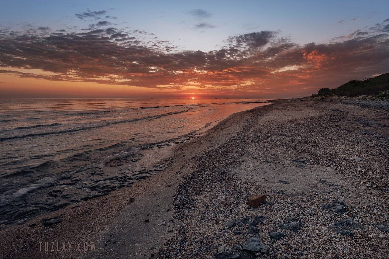 азовское море, июнь, утро, пляж, азовский берег, Владимир Тузлай