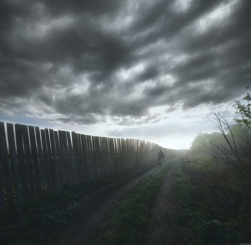 #пейзаж #мистика #фантазия #утро #природа #небо  / Там, на краю... / фото превью