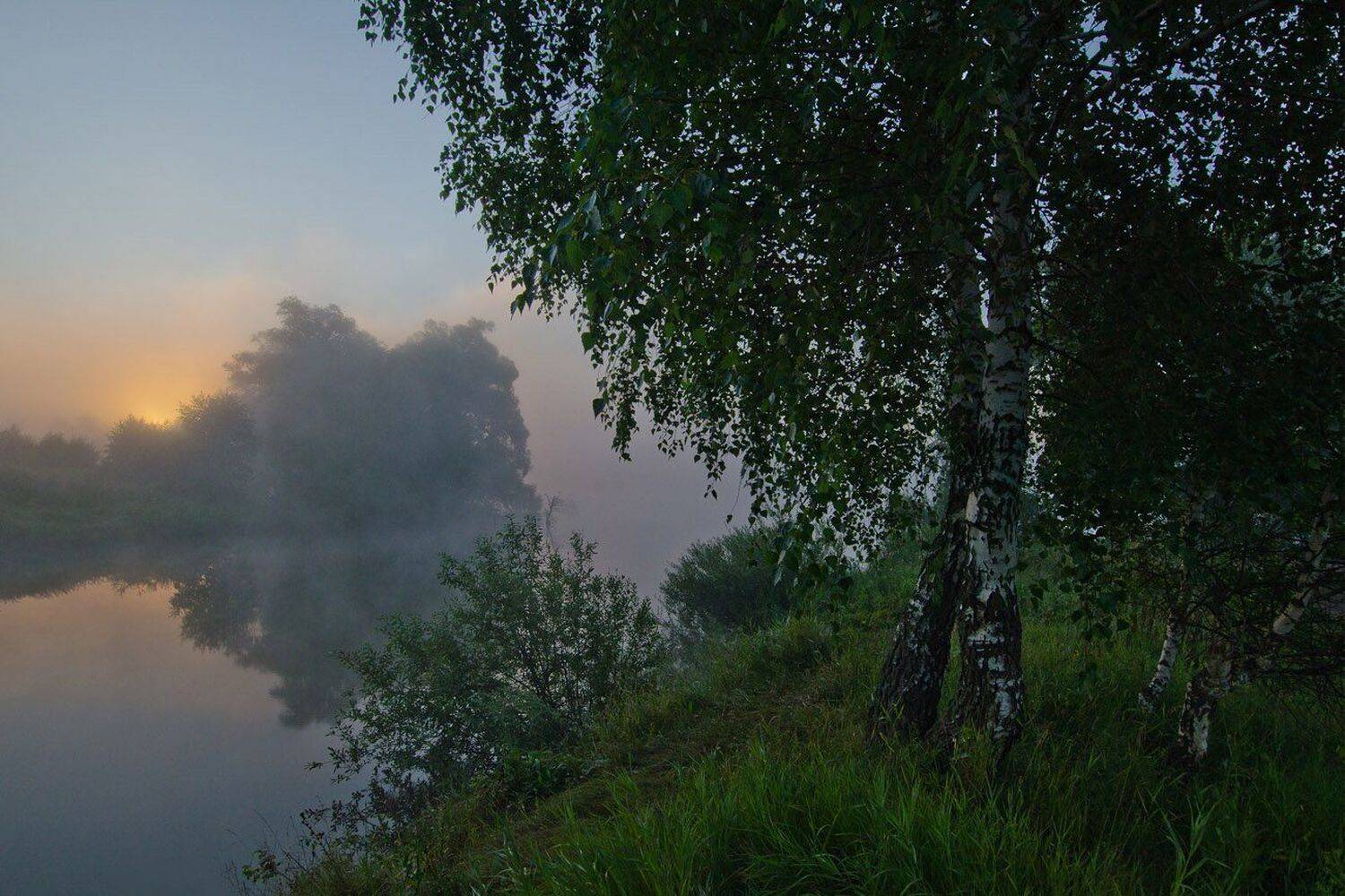 утро рассвет природа пейзаж, Михаил Агеев
