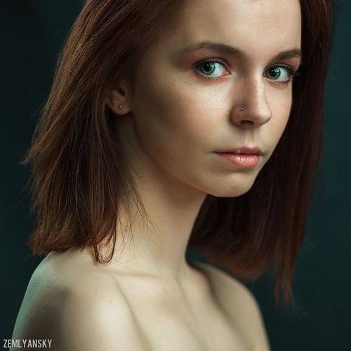 Портрет с зелеными глазами