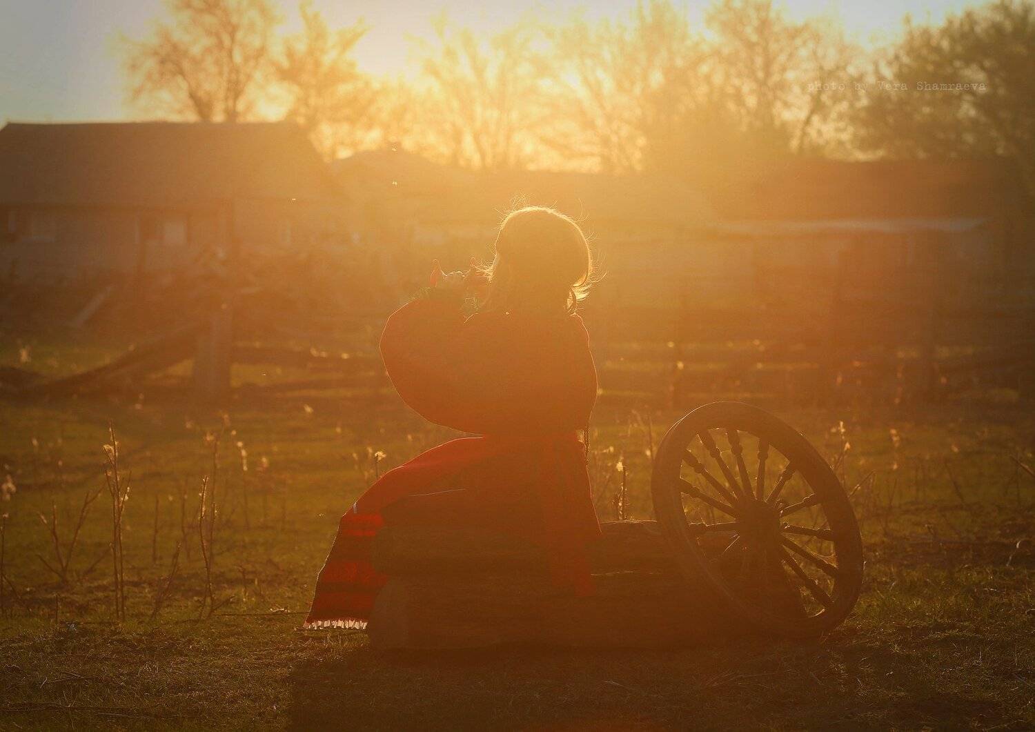 лето, дудочка закат , славянский стиль, Вера Шамраева
