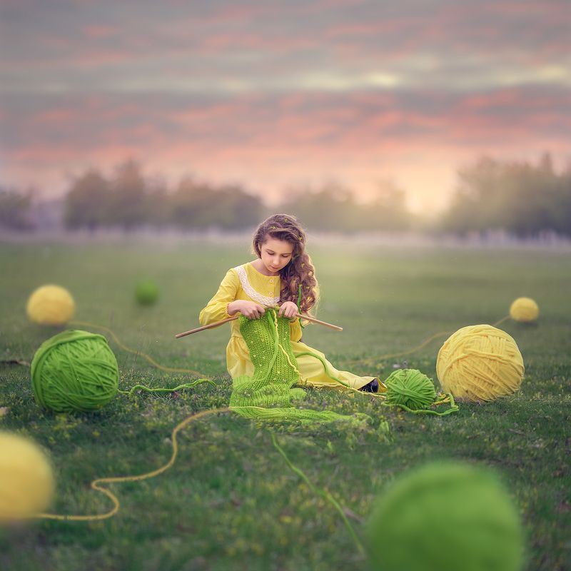 весеннее вязание фото превью