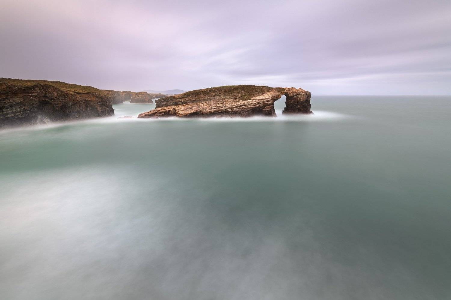 arch, atlantic, beach, cabo, cantabrian, cape, catedrais, cathedral, cliff, clouds, coast, coastline, dusk, erosion, europe, european, evening, famous, foam, galicia, gate, green, landmark, landscape, lugo, monument, natural, nature, ocean, playa, praia, , Andrey Omelyanchuk