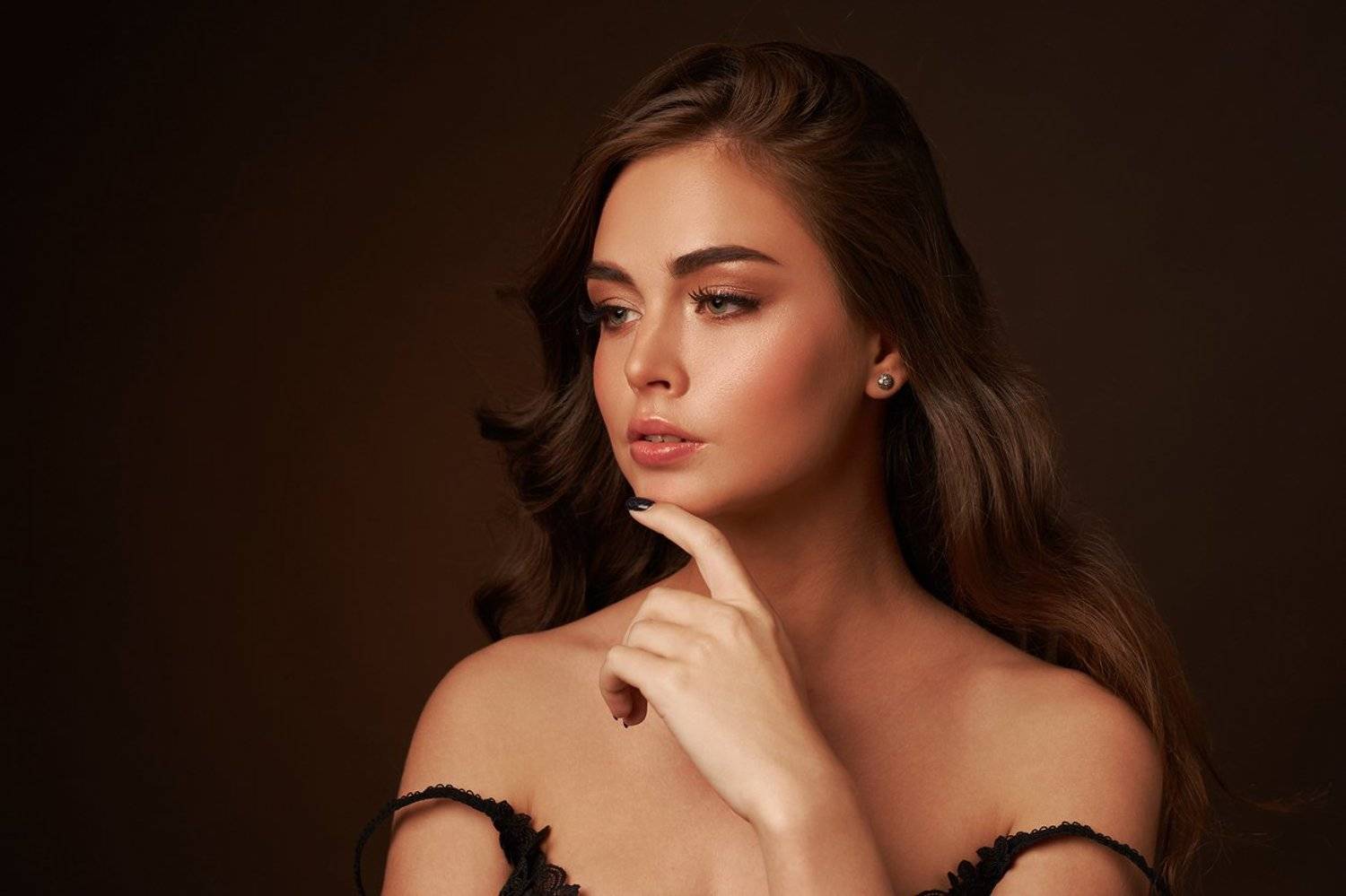 портрет, девушка, студия, Дмитрий Цветков