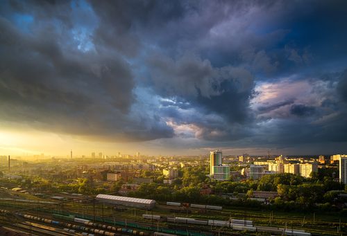Вечер в Екатеринбурге