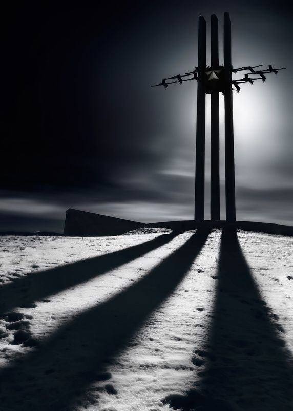 саратов, памятник, монумент, черно-белое Цельнометаллическая фото превью