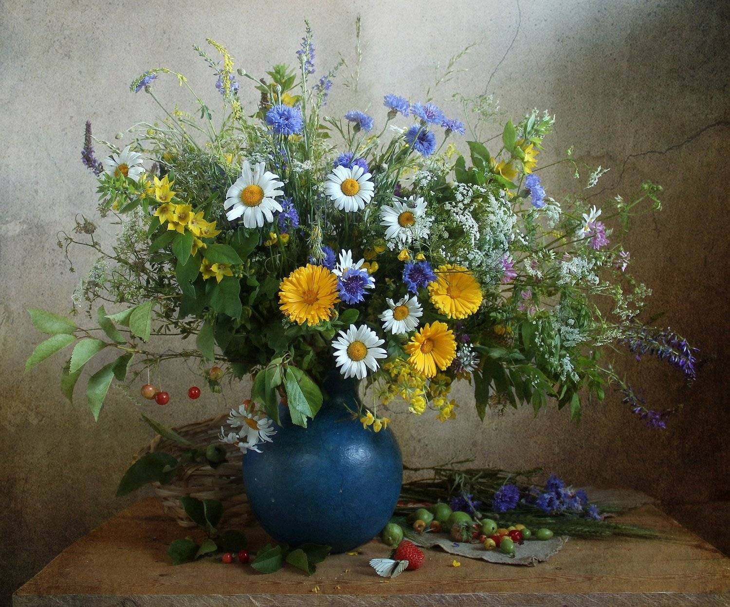 натюрморт, цветы, марина филатова, лето, летний букет цветов., Марина Филатова