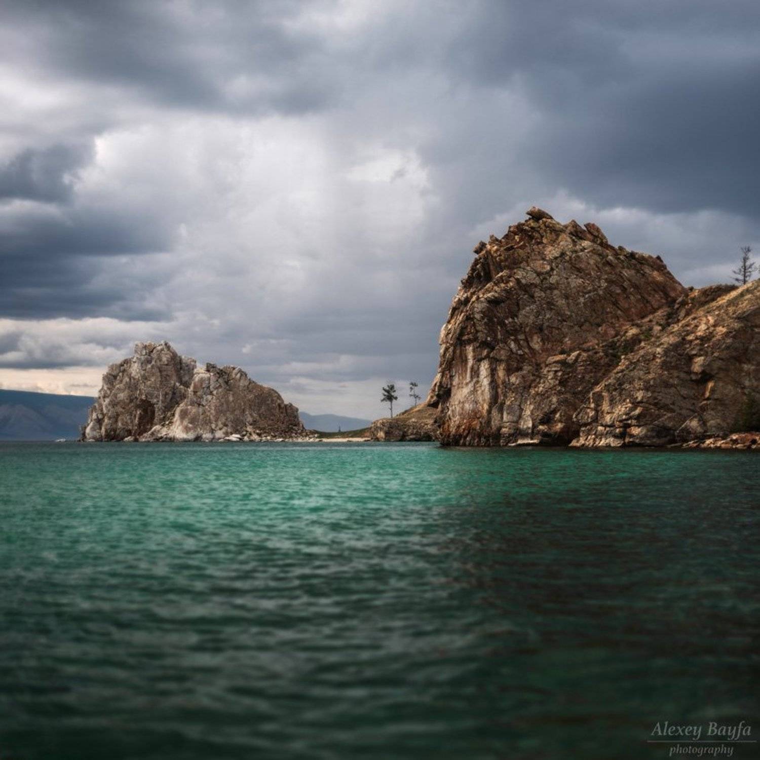 природа, пейзаж, озеро, байкал, ольхон, вода, облака, Алексей Байфа