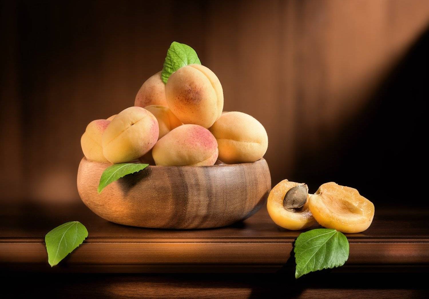 абрикосы, этюд, примитивизм, лаконизм, солнечный свет, настроение июня, лето, Tom Fincher