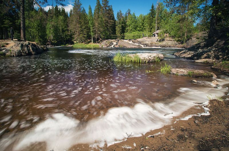 Водопад Ахвенкоски. Карелия. фото превью