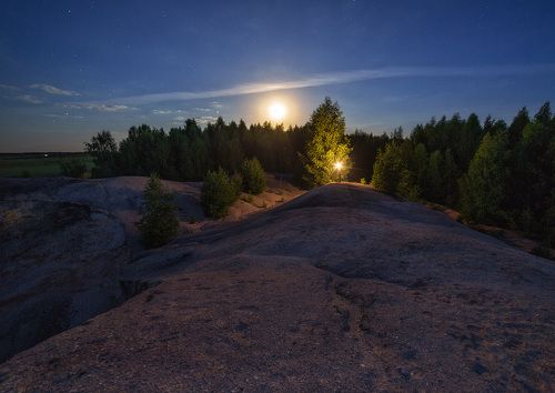 С луной на терриконе