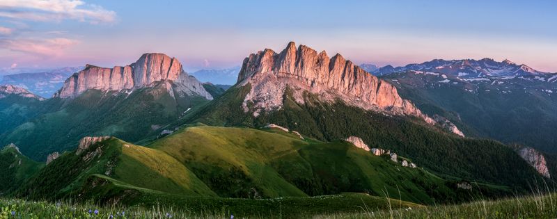 адыгея, пейзаж, чертовы ворота, горы Безоблачные Ачешбоки фото превью