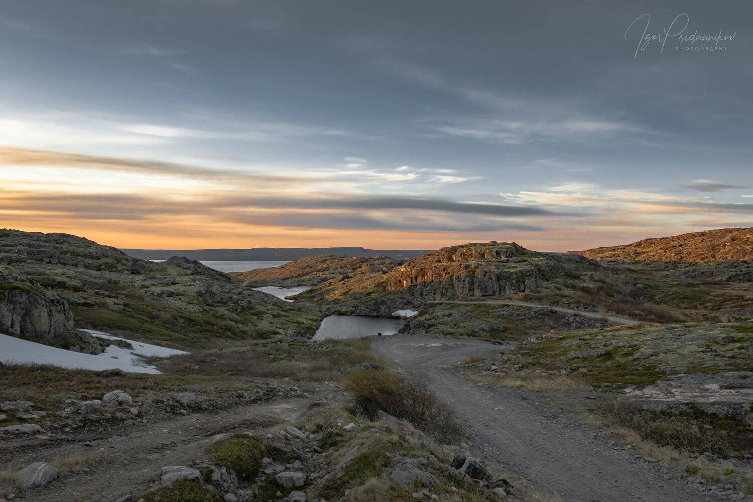 закат, скалы, тундра, север, перевал, Игорь Приданников