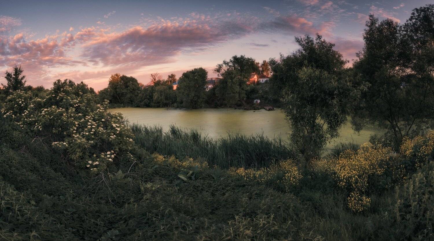 панорама, вечер, лето, Андрей Кровлин